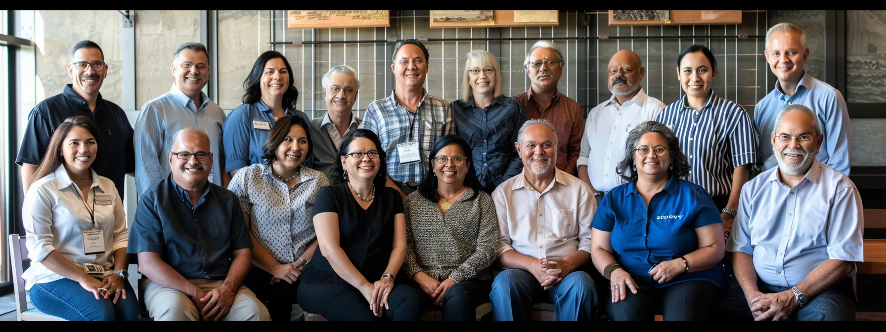 a diverse group of medicare professionals in arizona engage in a team meeting, surrounded by ethical decision-making charts and compliance guidelines, highlighting their commitment to upholding community trust.